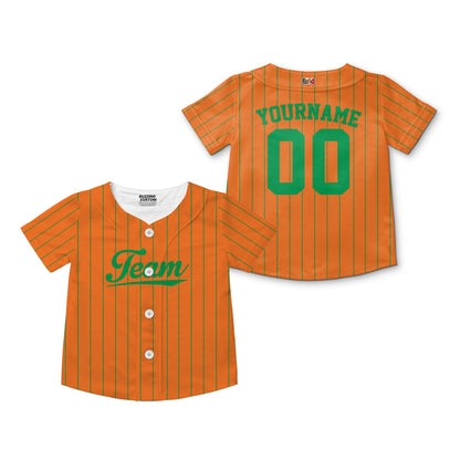 Custom Unisex Orange Green Stripe St. Patrick&