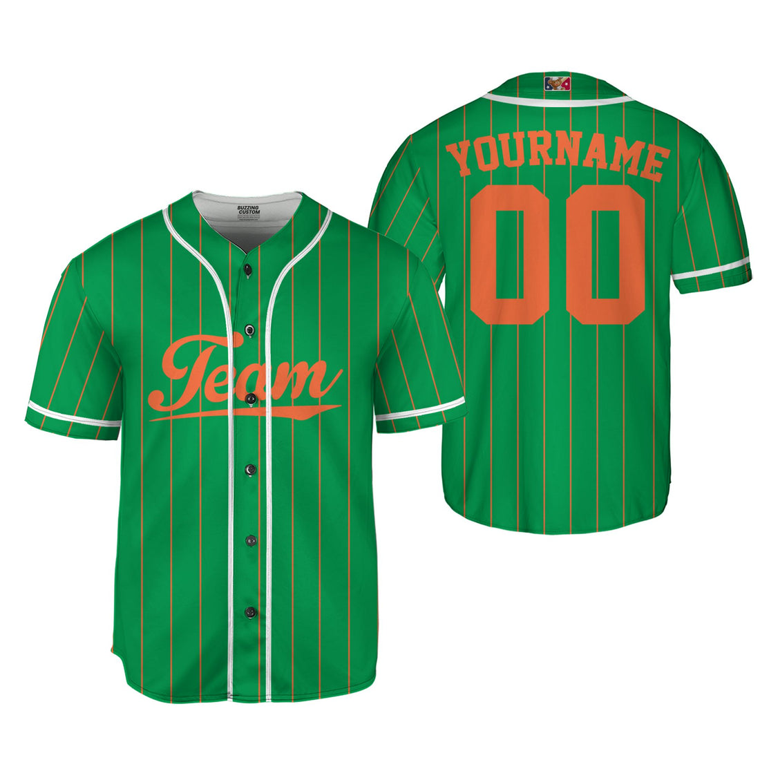 Custom Unisex Green Orange Stipre St. Patrick&