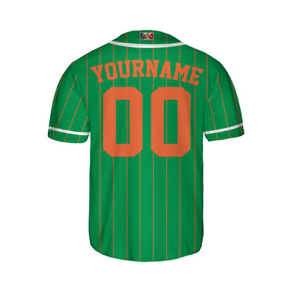 Custom Unisex Green Orange Stipre St. Patrick&