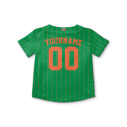 Custom Unisex Green Orange Stripe St. Patrick&