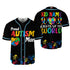 Custom Austism Mom Black Baseball Jersey Custom Motivational Gift For Him And Her TKB68