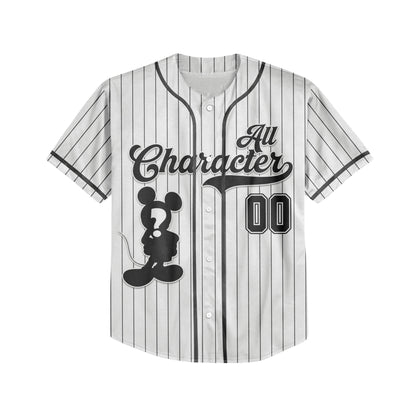 Custom All Characters Baseball Jersey