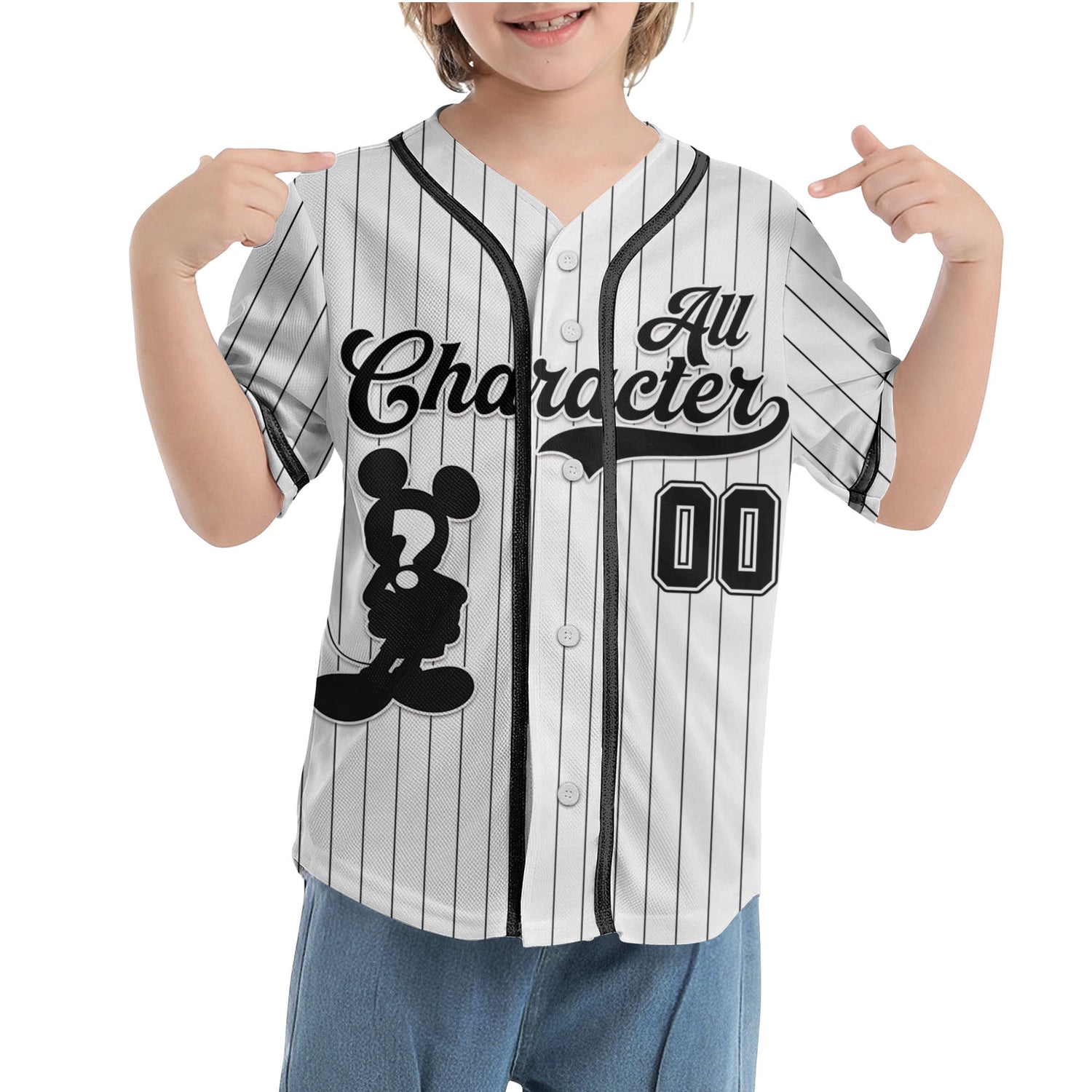Custom All Characters Baseball Jersey