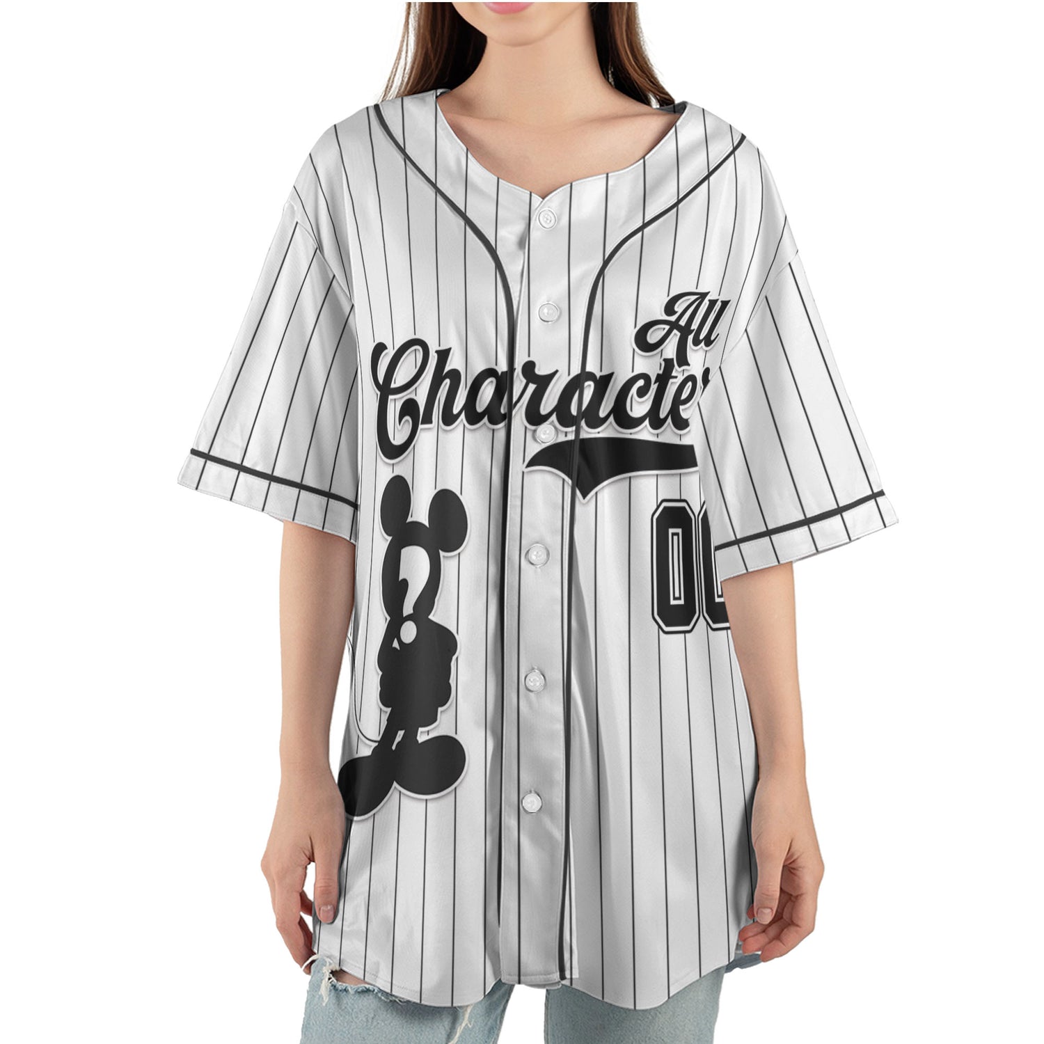 Custom All Characters Baseball Jersey