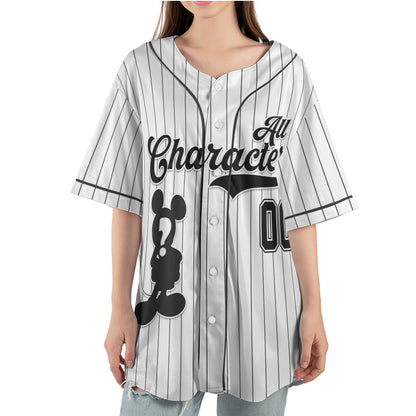 Custom All Characters Baseball Jersey