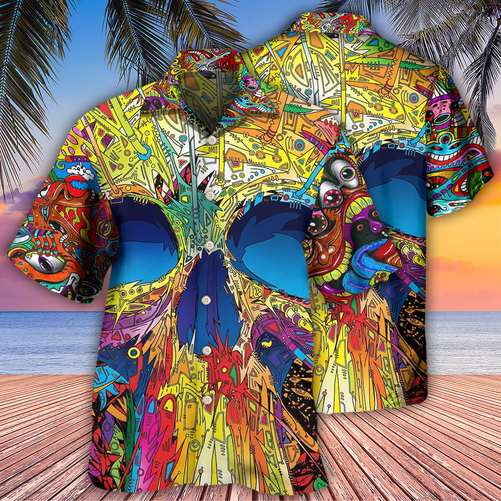 Skull Amazing Skull Summer - Hawaiian Shirt  - Owl Ohh