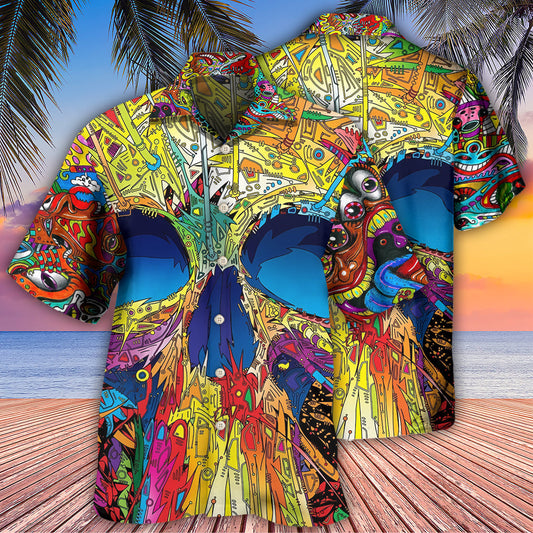 Skull Amazing Skull Summer - Hawaiian Shirt  - Owl Ohh
