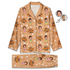 Custom Photo Best Mom Grandma Ever Flower Pattern - Personalized Long Pajamas Set