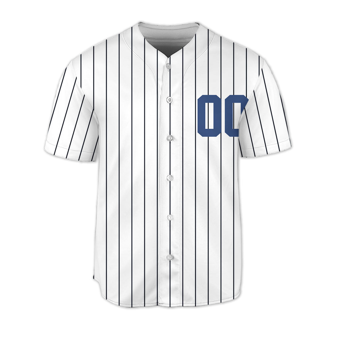 Blue-Custom-Pinstripe-Baseball-Jersey-Sports-Team-Personalized