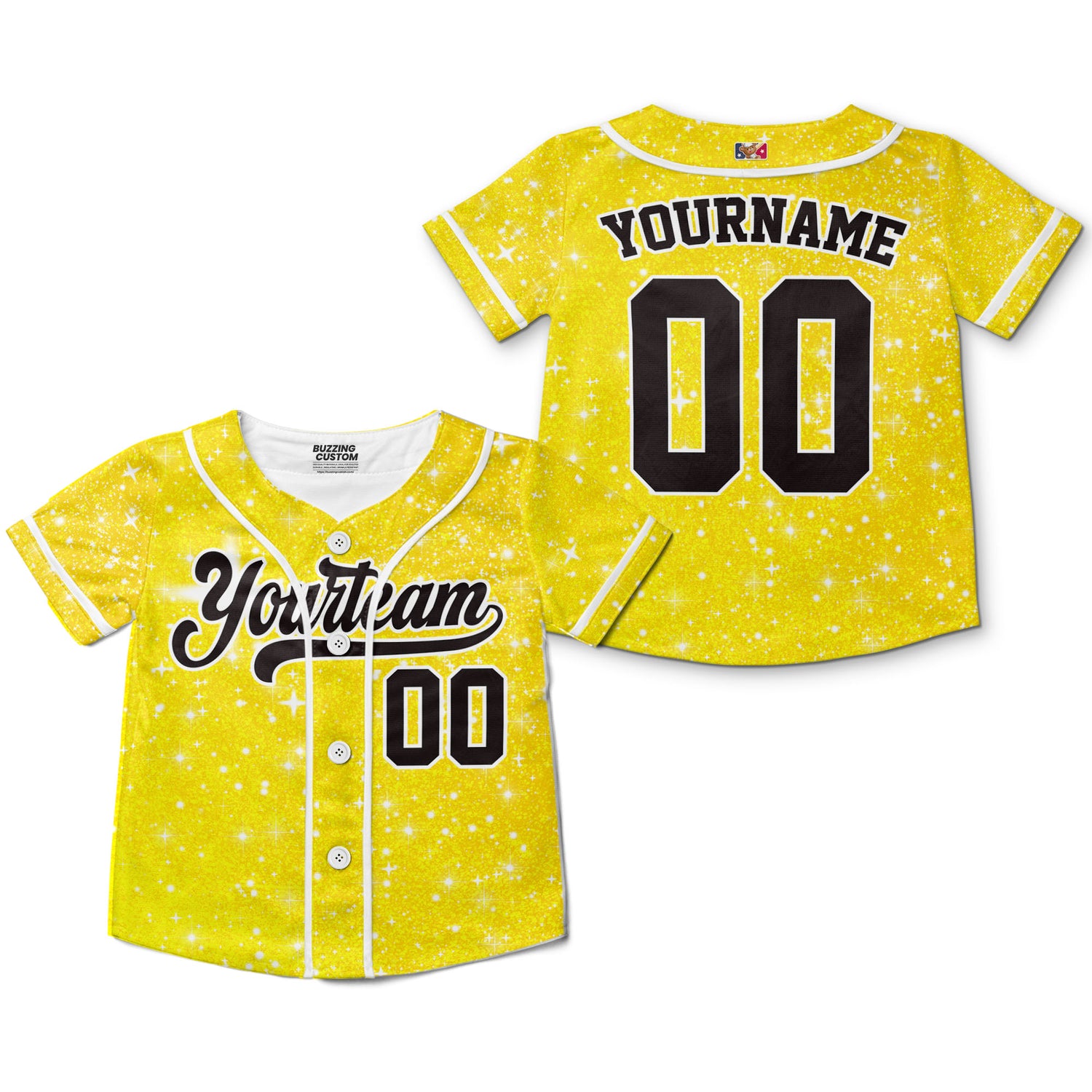 custom-amazing-glitter-star-simple-yellow-baseball-jersey-5947