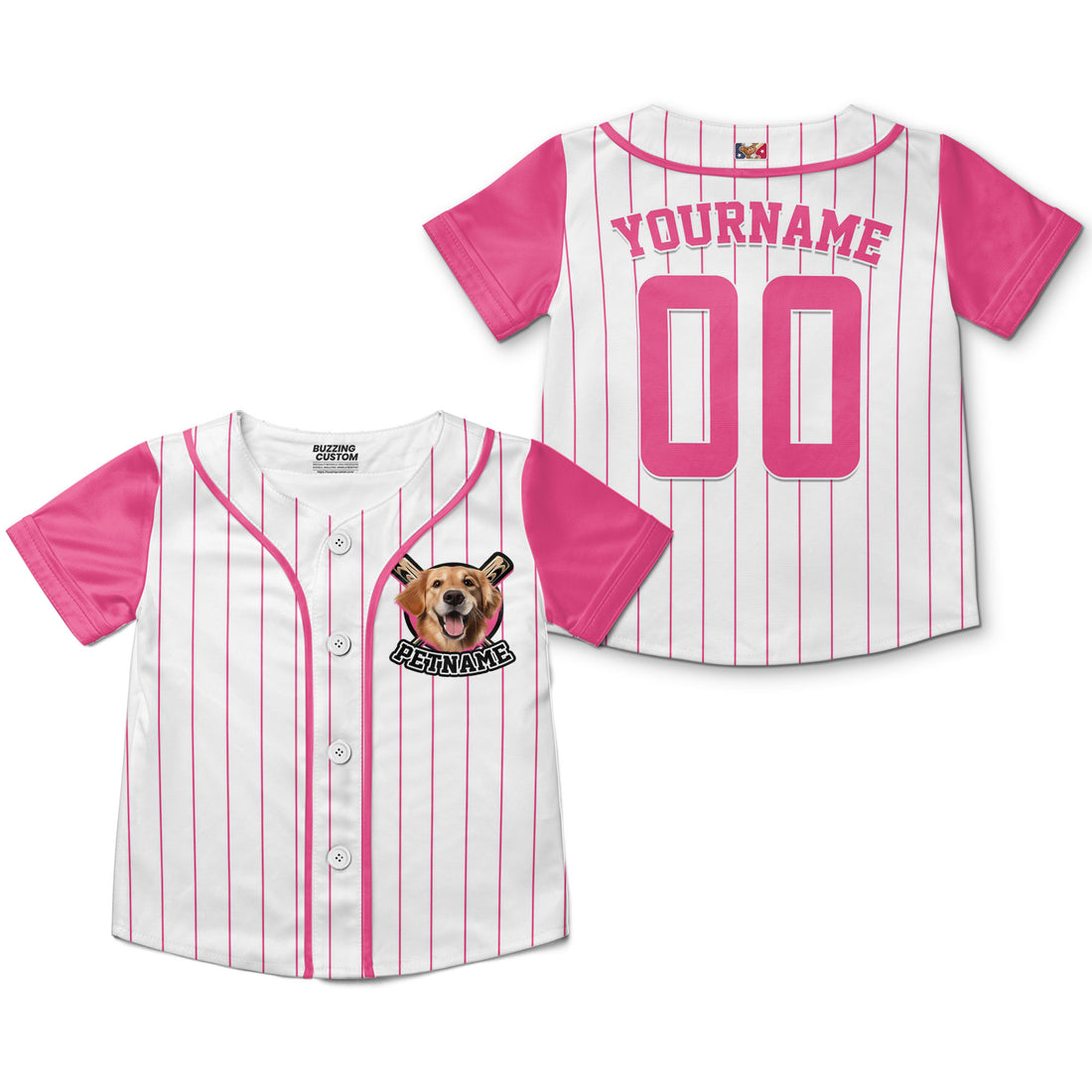 custom-baseball-jersey-with-your-pet-colorful-arm-pink-pa03-8172