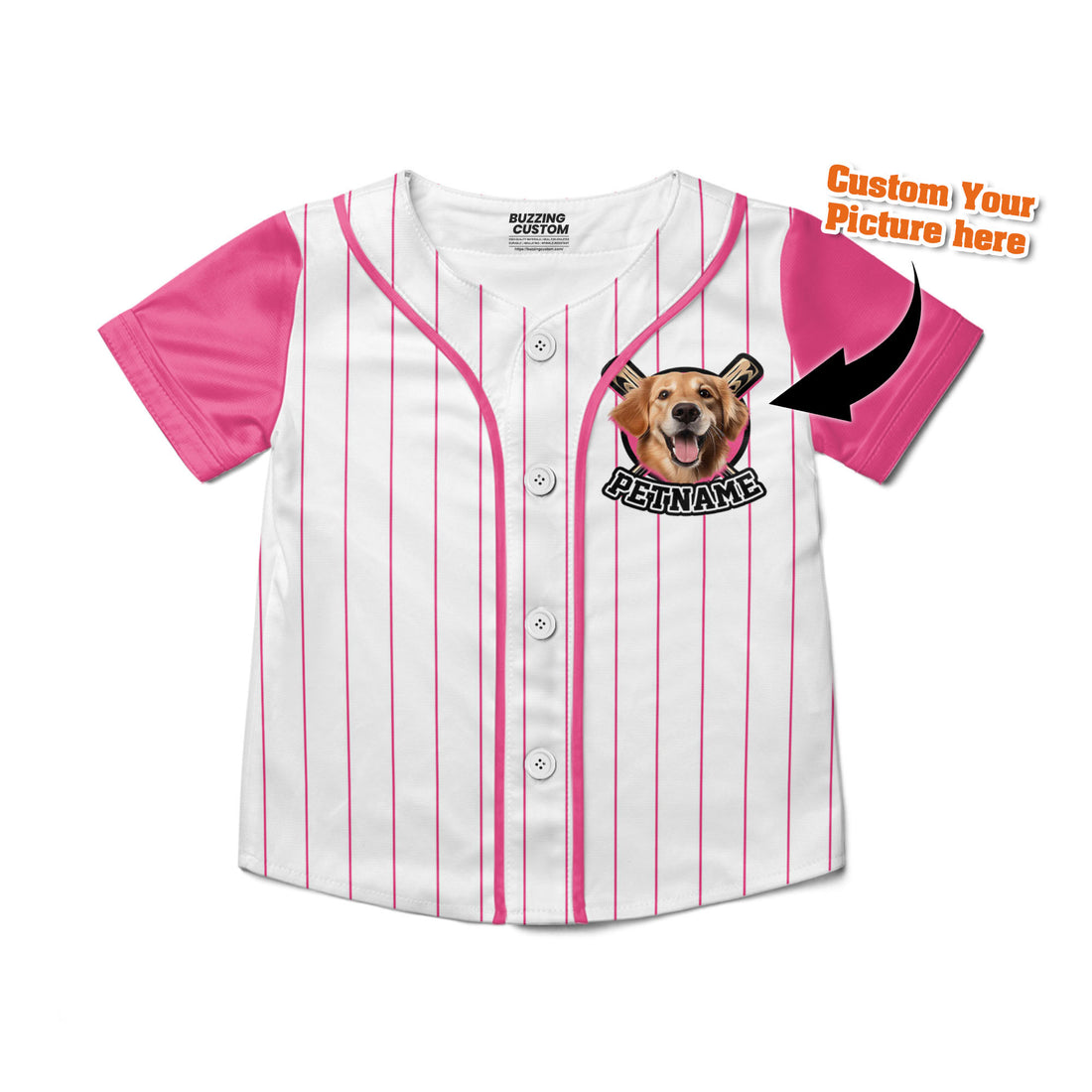 custom-baseball-jersey-with-your-pet-colorful-arm-pink-pa03-8172