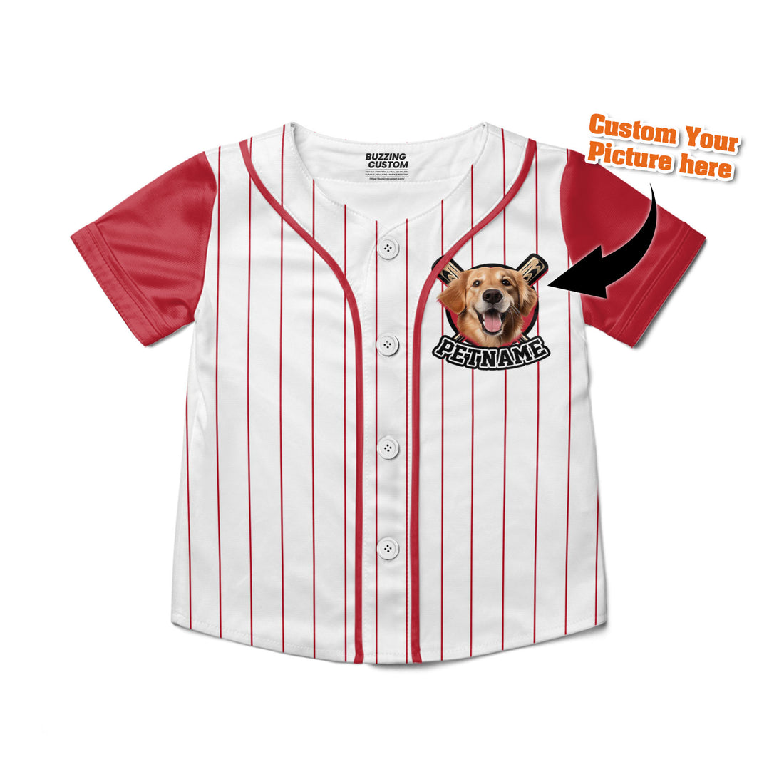 custom-baseball-jersey-with-your-pet-colorful-arm-red-pa03-1098