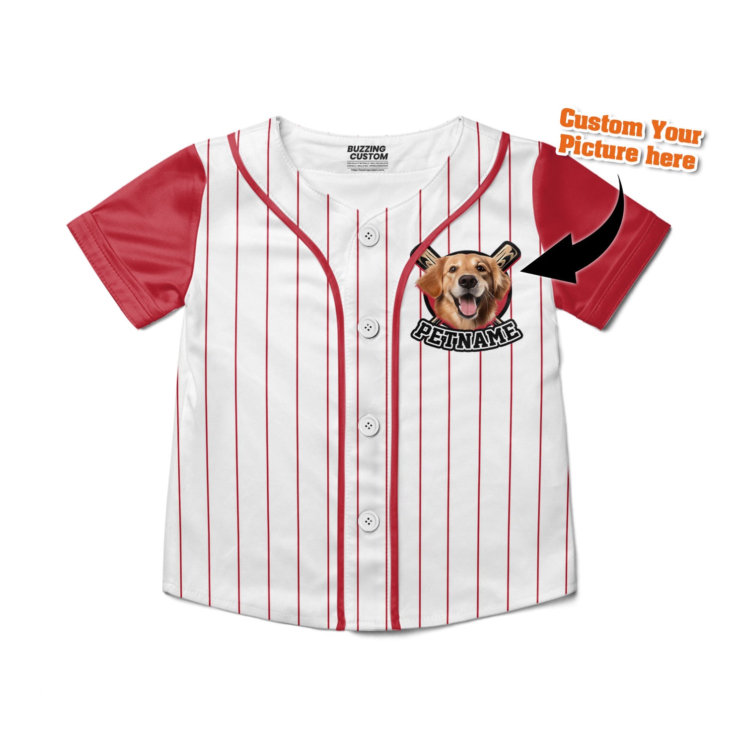 custom-baseball-jersey-with-your-pet-colorful-arm-red-pa03-1098