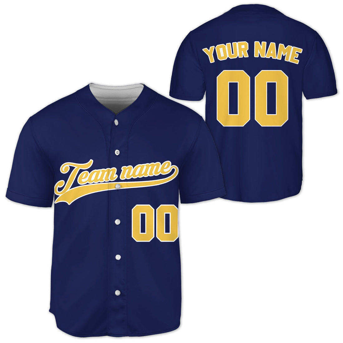 Custom-Blue-Yellow-Baseball-Jersey
