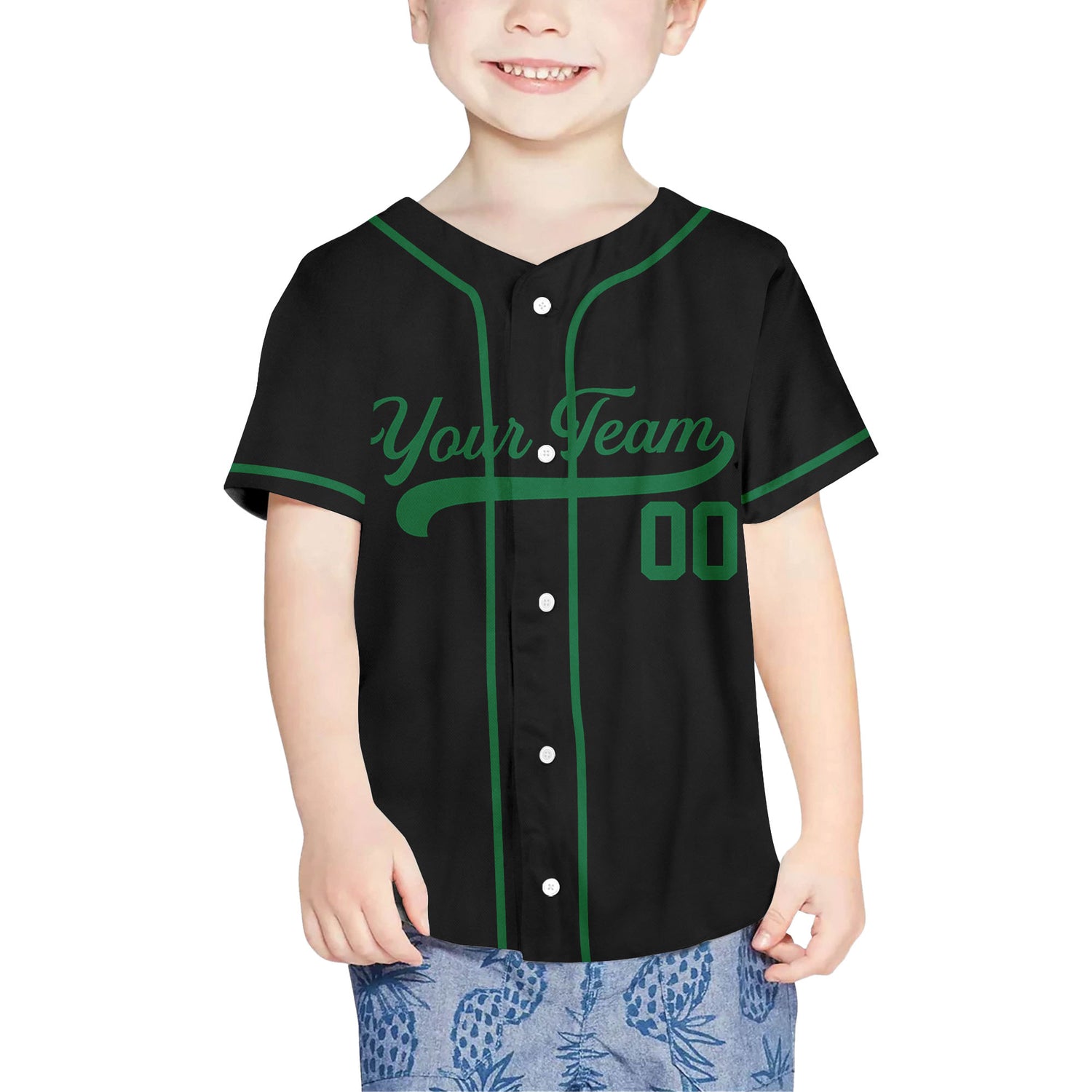 Custom-Colors-Baseball-Jersey-Sports-Team-Personalized-Text-And-Number-Green