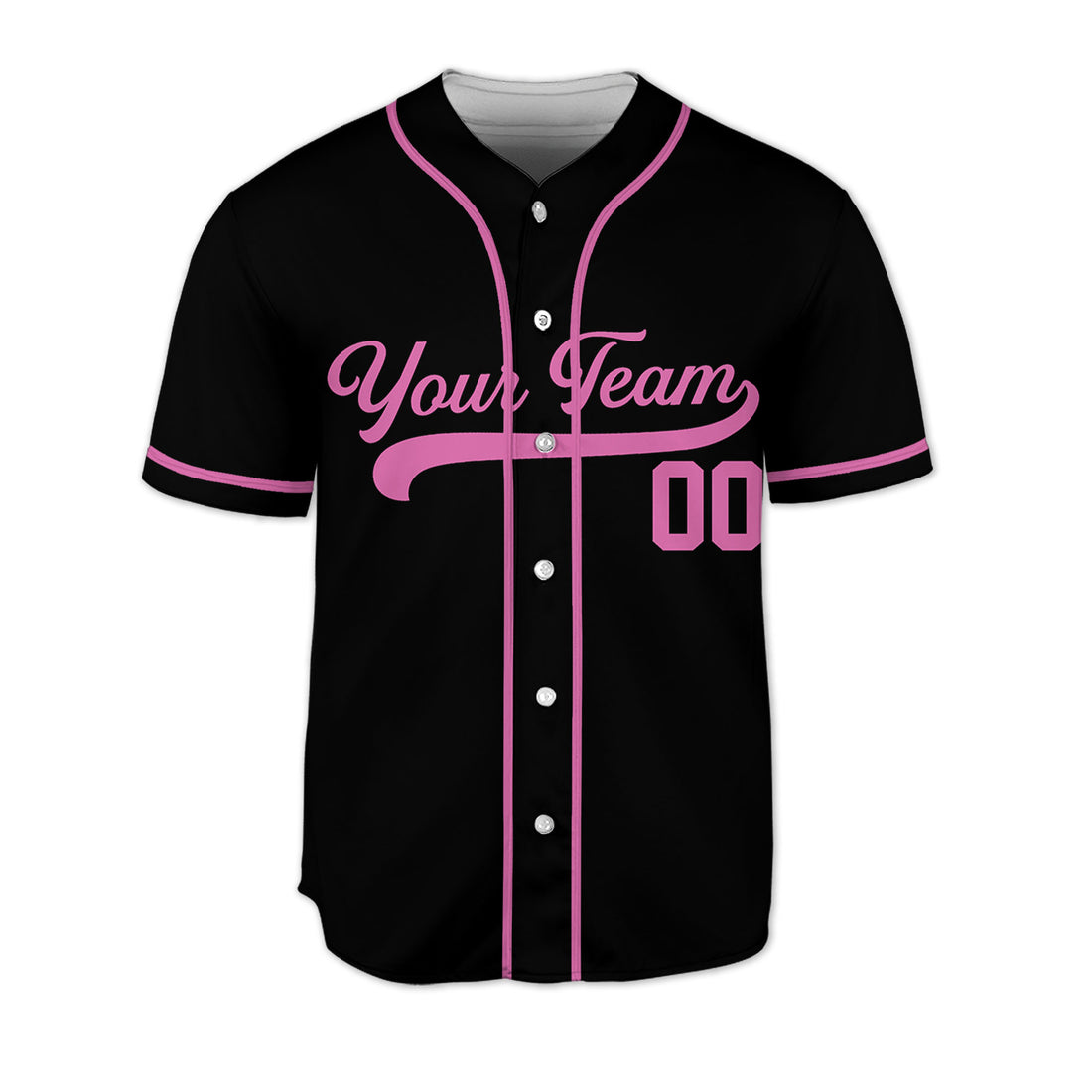 Custom-Colors-Baseball-Jersey-Sports-Team-Personalized-Text-And-Number-Pink
