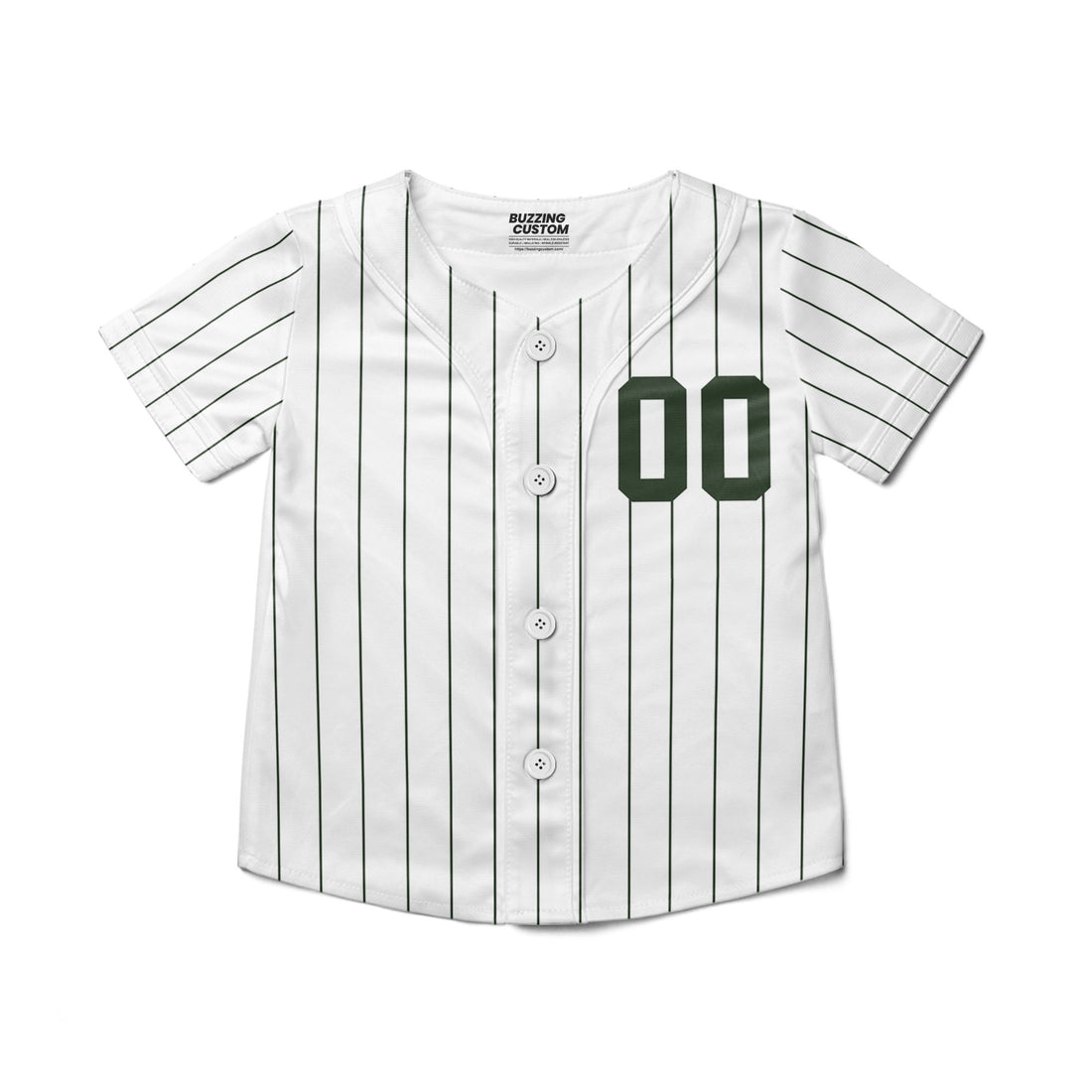 custom-cute-kids-pinstripe-simple-hunter-green-baseball-jersey-1552
