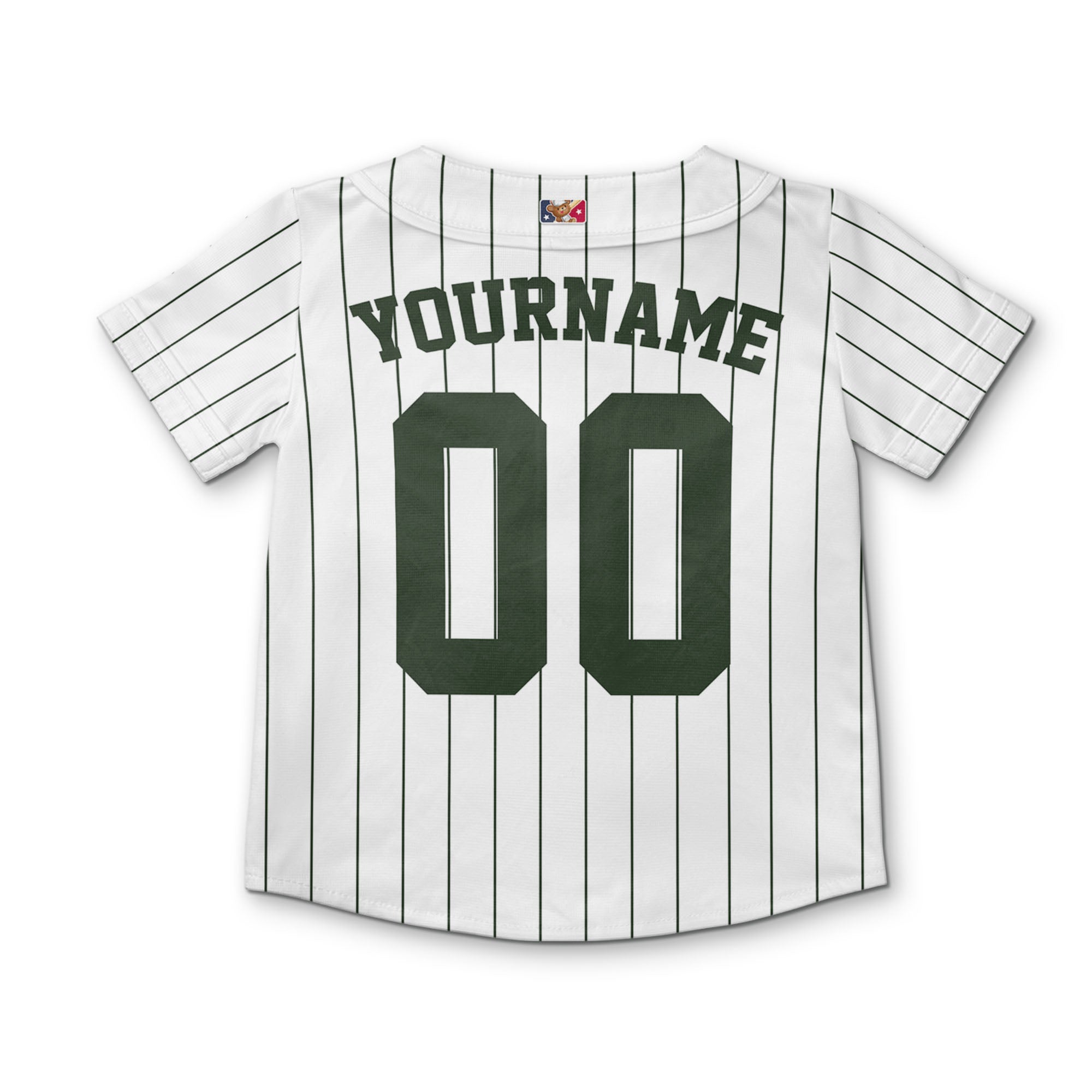 custom-cute-kids-pinstripe-simple-hunter-green-baseball-jersey-1552