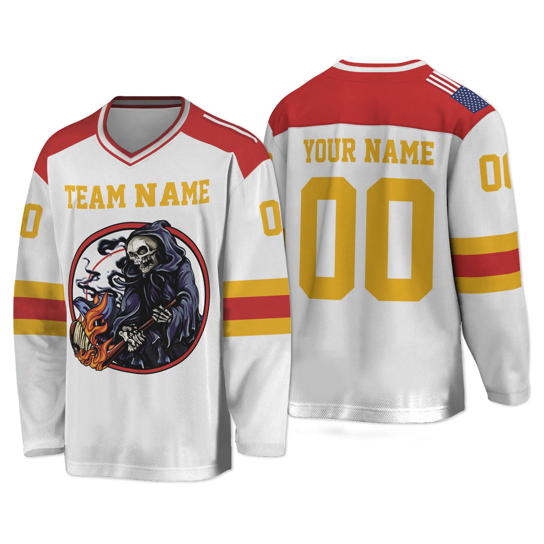 Custom-Famous-Reaper-Hockey-Team-Flames-Red-and-Yellow-I2