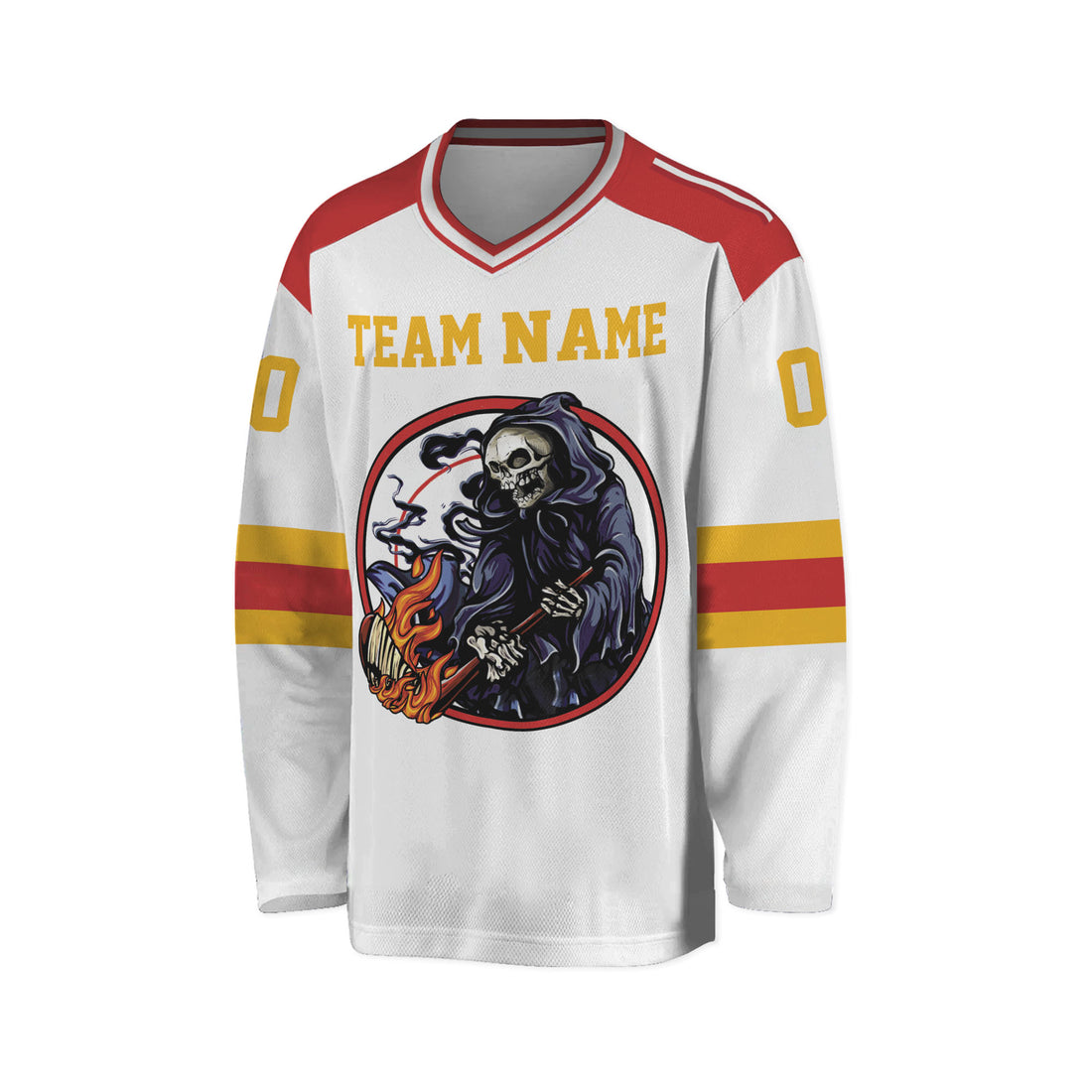 Custom-Famous-Reaper-Hockey-Team-Flames-Red-and-Yellow-I2