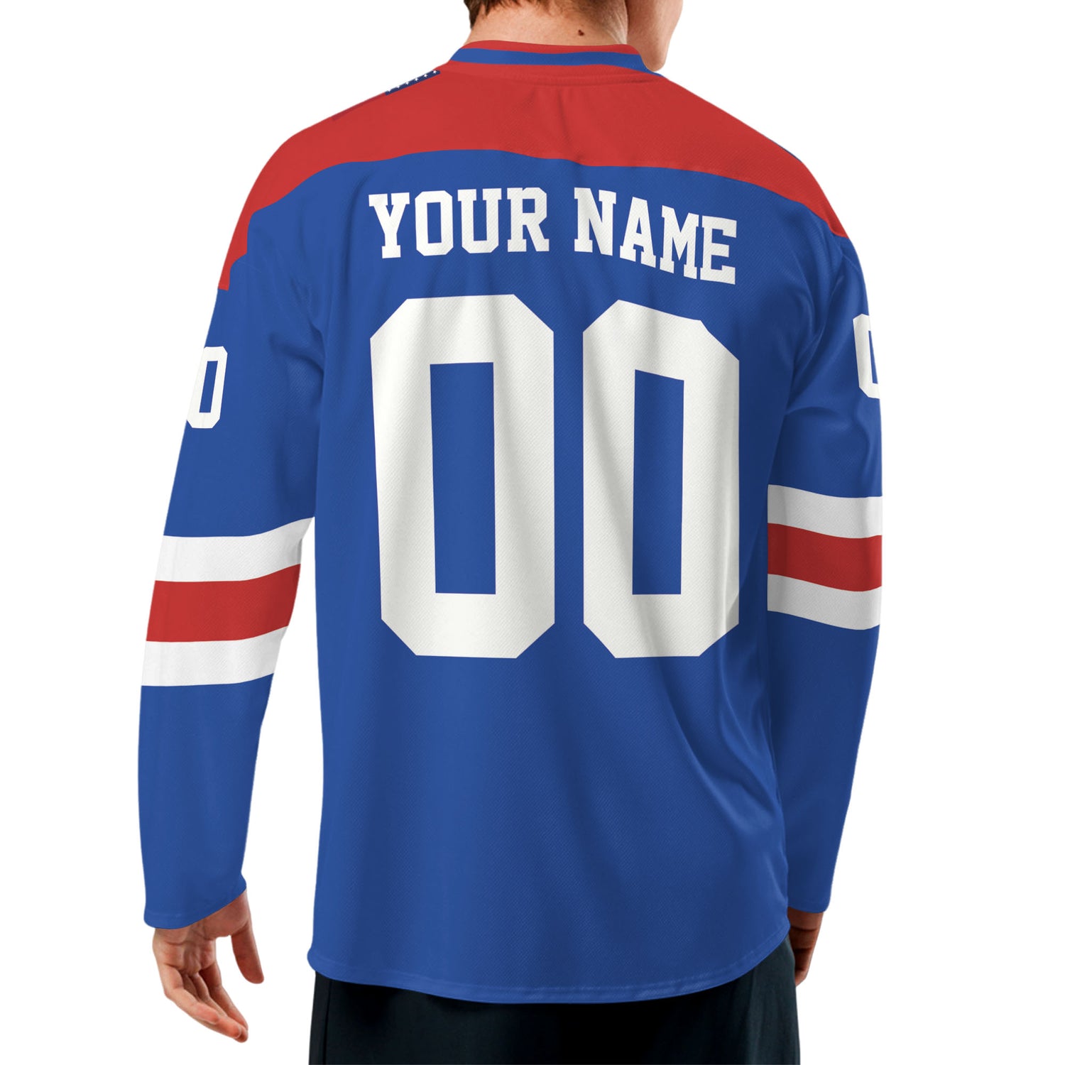Custom-Famous-Reaper-Hockey-Team-Rangers-Blue-and-Red-I5