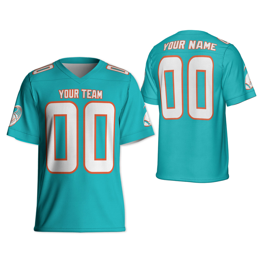 Custom-Famous-Team-Amazing-Star-Sport-Turquoise-Football-Jersey--I3