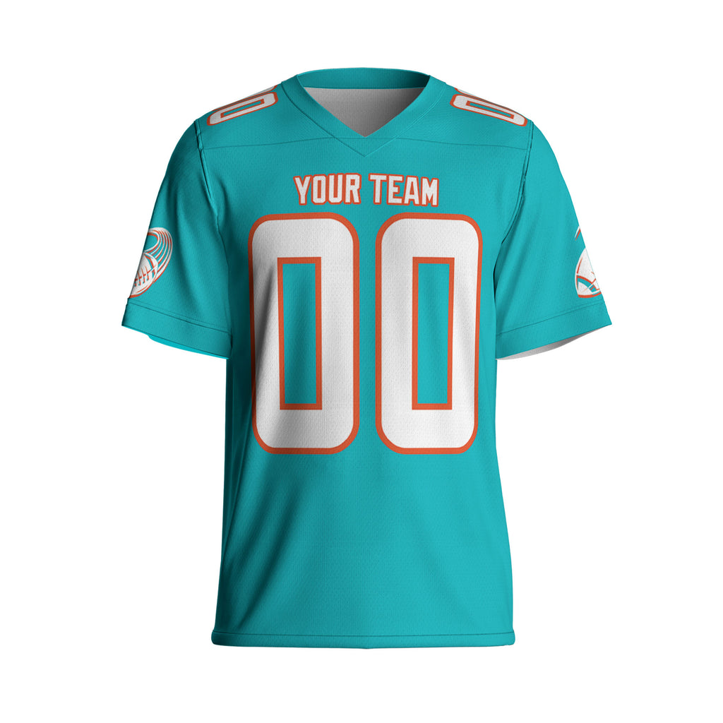 Custom-Famous-Team-Amazing-Star-Sport-Turquoise-Football-Jersey--I3