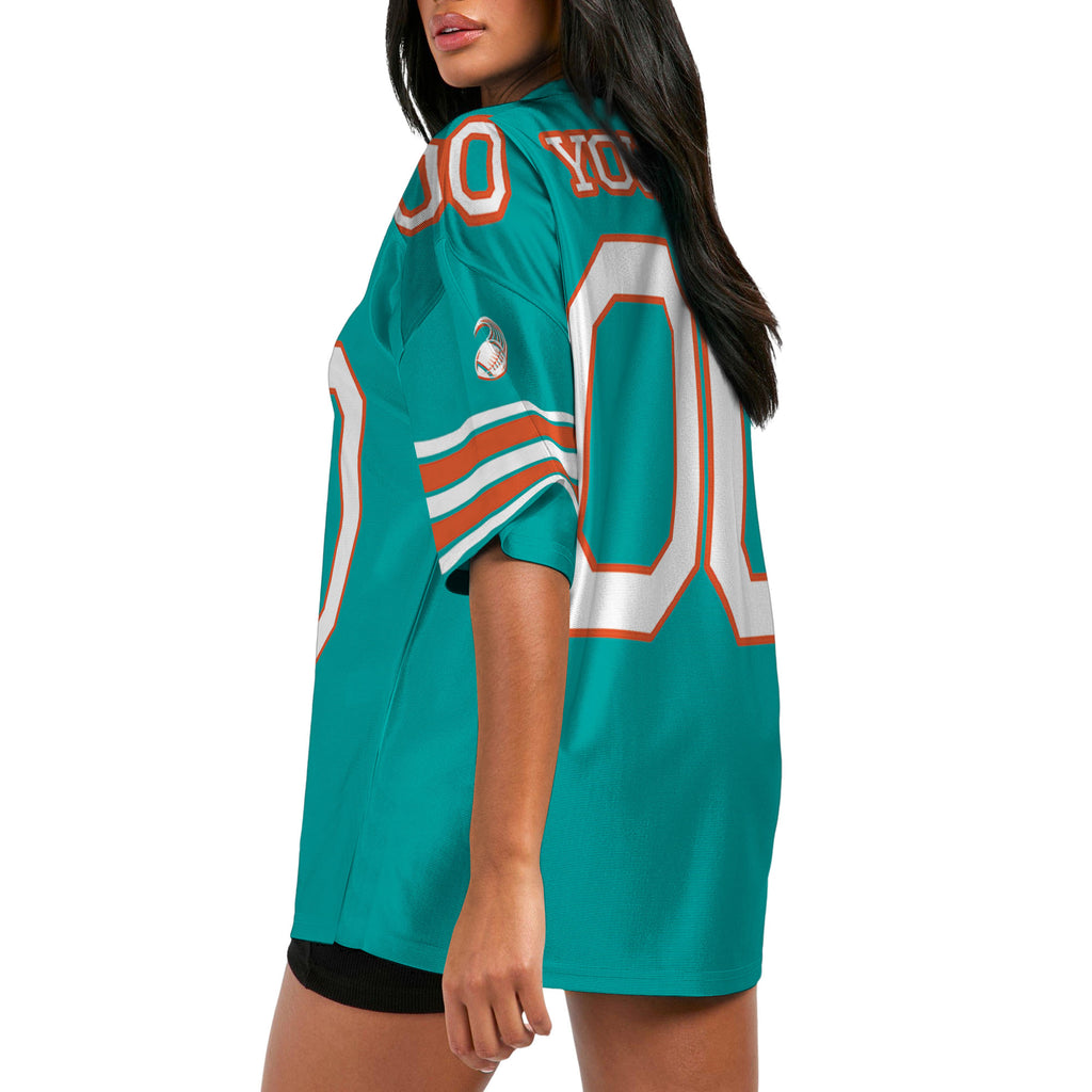Custom-Famous-Team-Amazing-Star-Sport-Turquoise-Stripe-Football-Jersey--I3