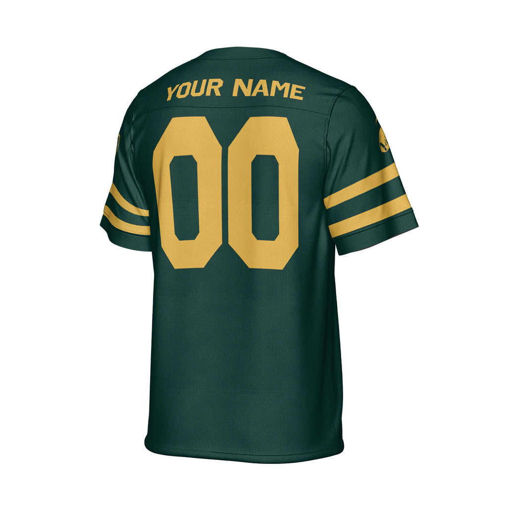 Custom-Famous-Team-Awesome-Star-Sport-Green-Simple--Football-Jersey-I3