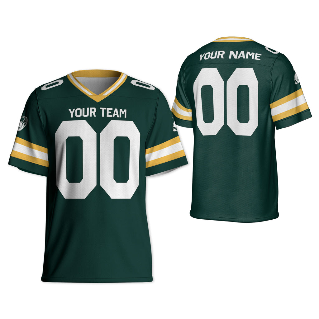 Custom-Famous-Team-Awesome-Star-Sport-Green--Football-Jersey-I3