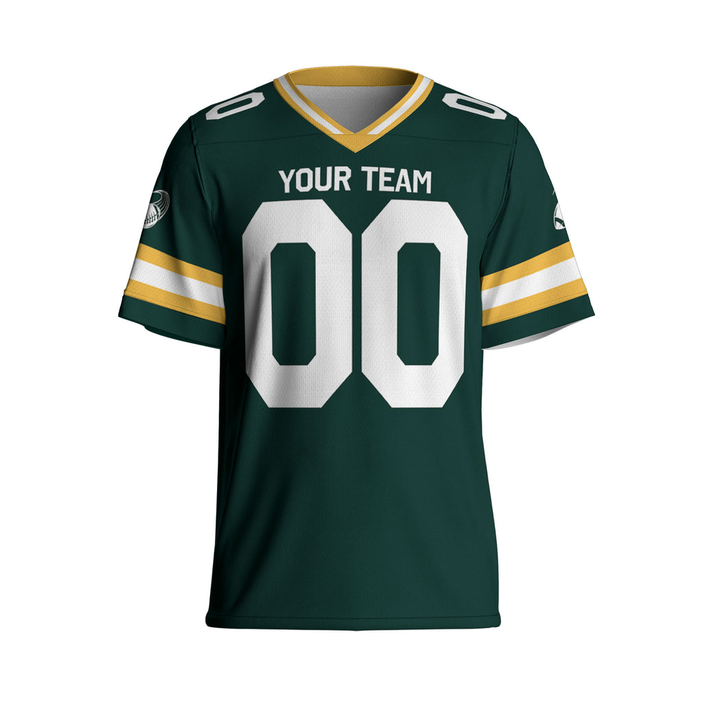 Custom-Famous-Team-Awesome-Star-Sport-Green--Football-Jersey-I3