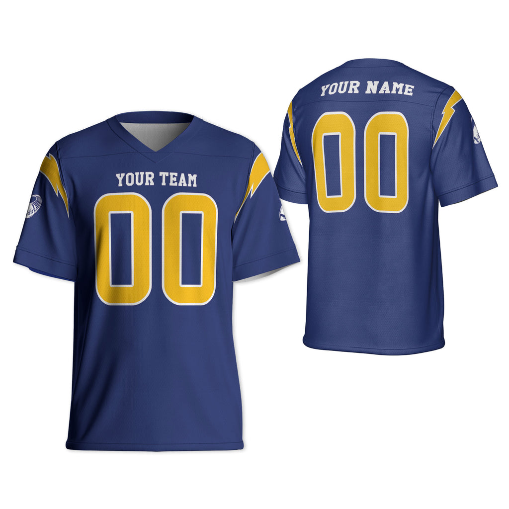 Custom-Famous-Team-Super-Charger-Sport-Classic-Navy-Football-Jersey--I3