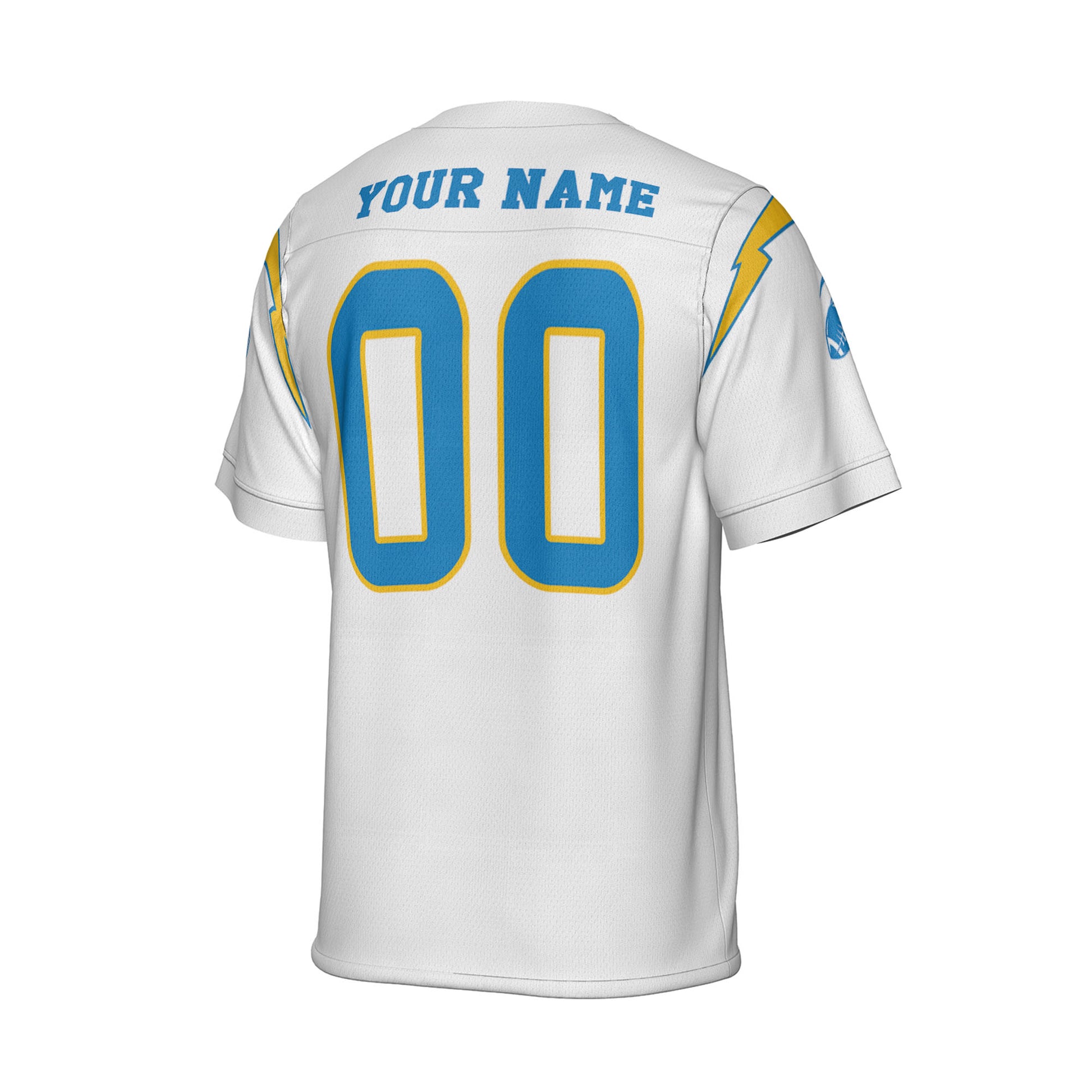 Custom-Famous-Team-Super-Charger-Sport-Classic-White-Football-Jersey--I3