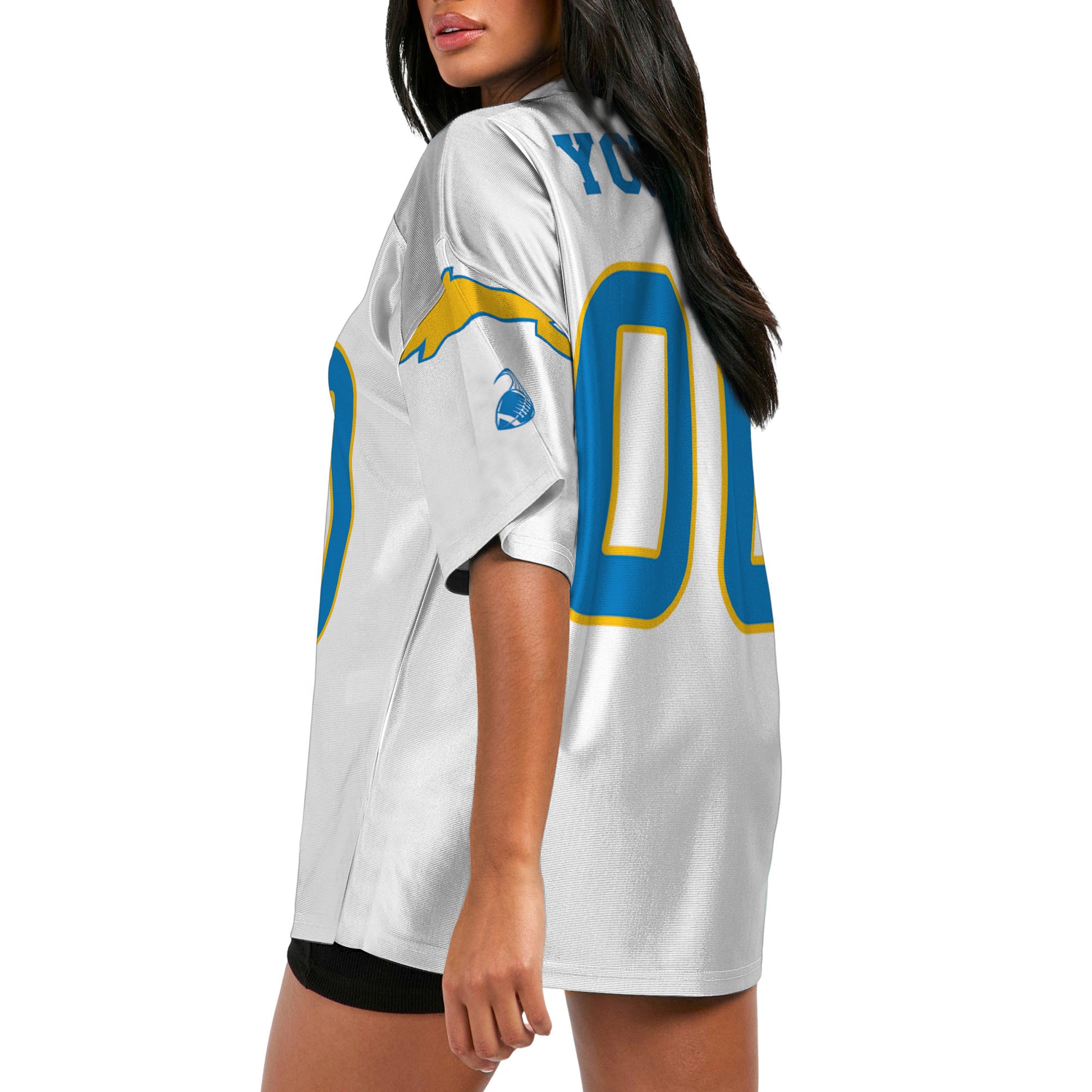 Custom-Famous-Team-Super-Charger-Sport-Classic-White-Football-Jersey--I3