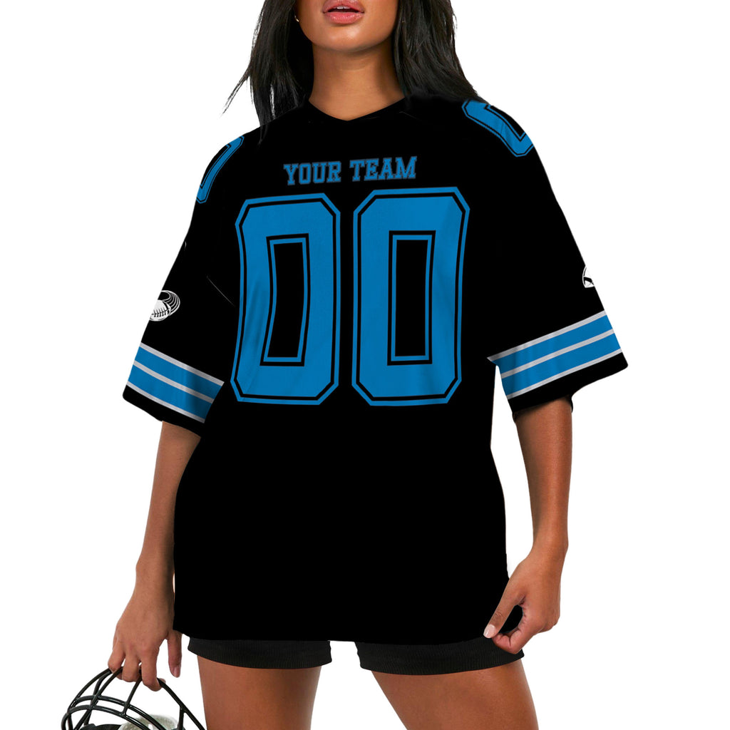 Custom-Famous-Team-Super-Lions-Sport-Classic-Black-Football-Jersey-I3