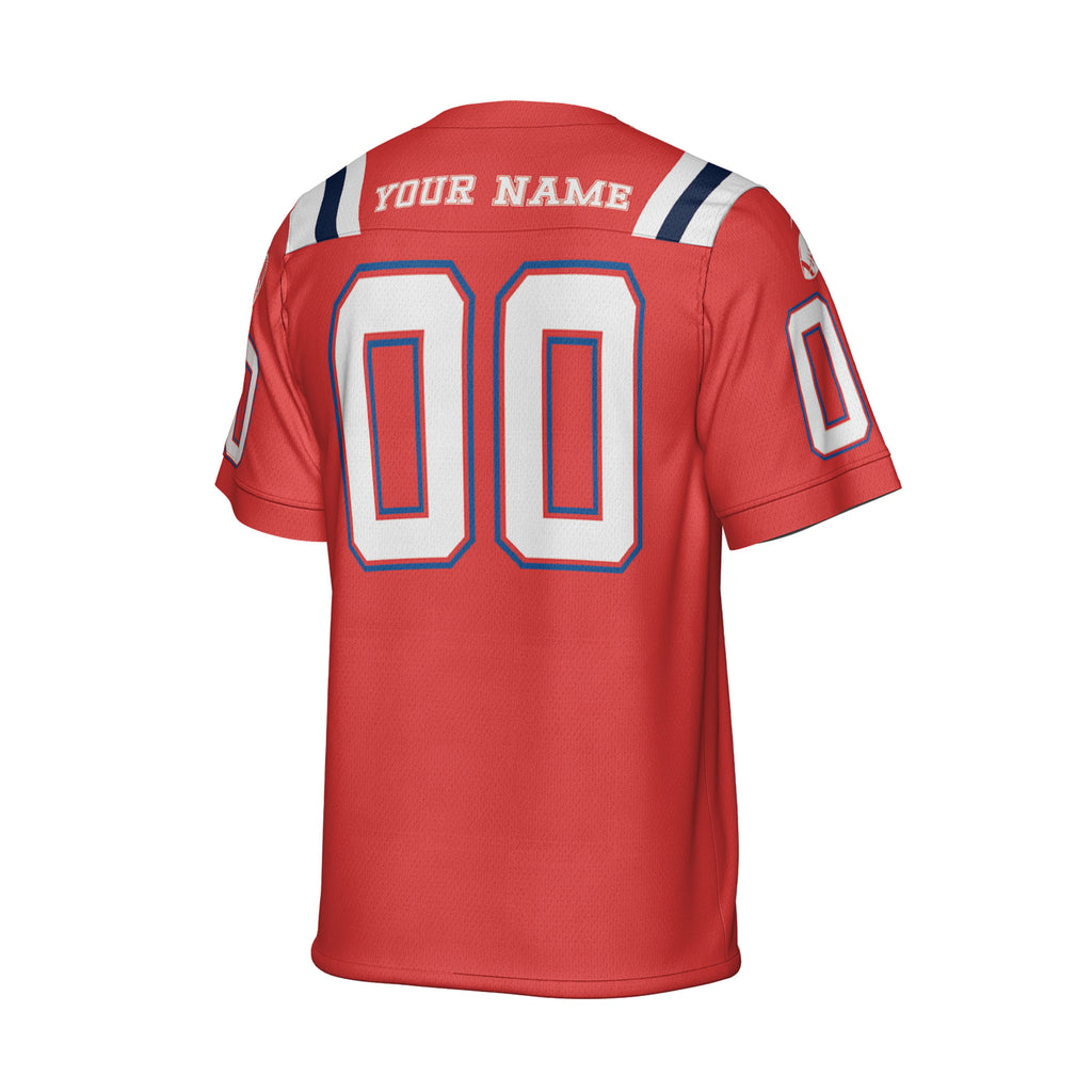 Custom-Famous-Team-Super-Star-All-Red-Patriot-Football-Jersey-I3