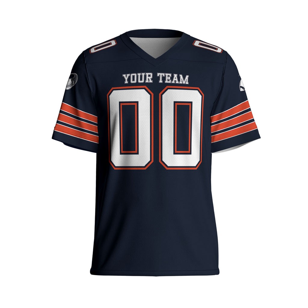 Custom-Famous-Team-Super-Star-Bears-Sport-Navy-Football-Jersey--I3