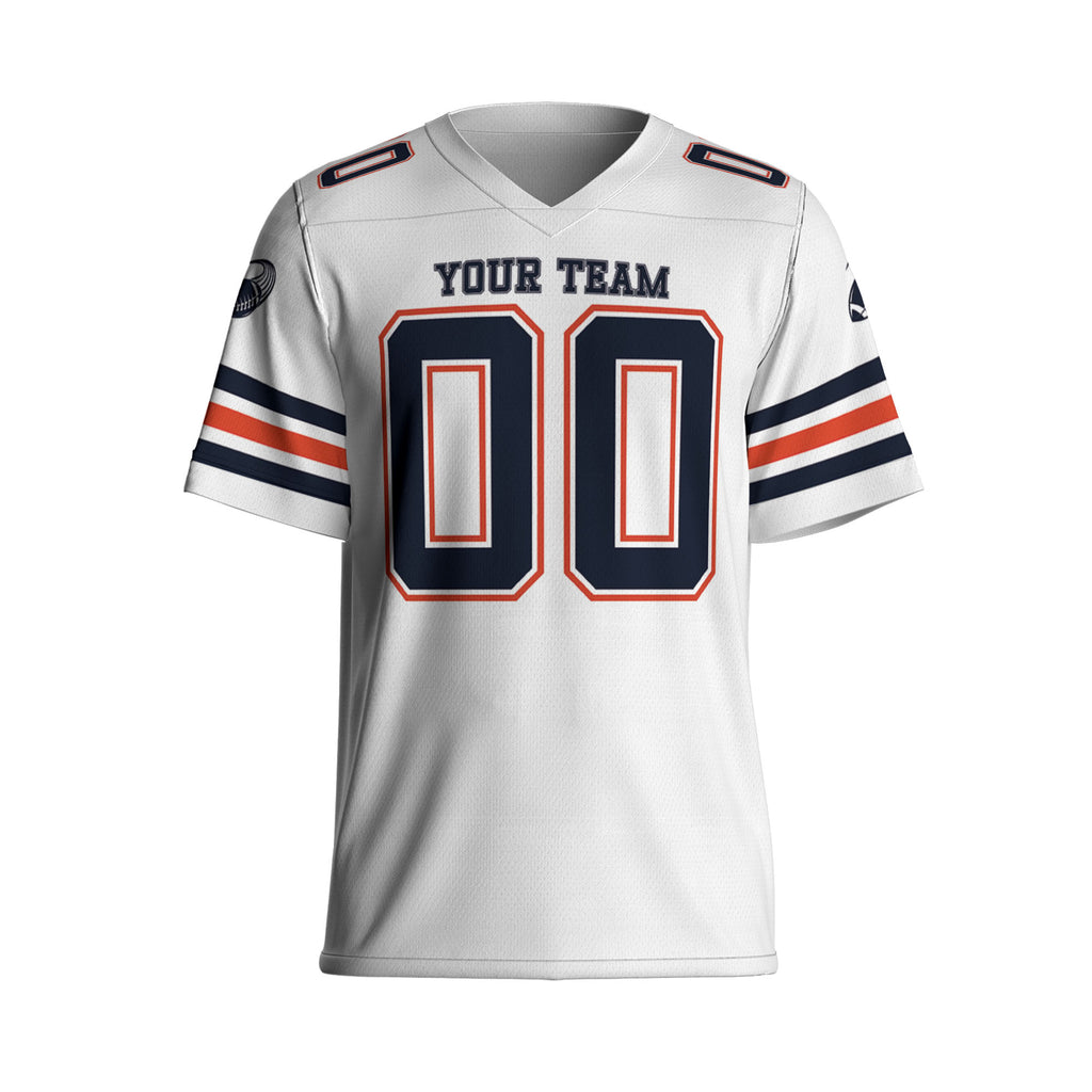 Custom-Famous-Team-Super-Star-Bears-Sport-White-Football-Jersey--I3