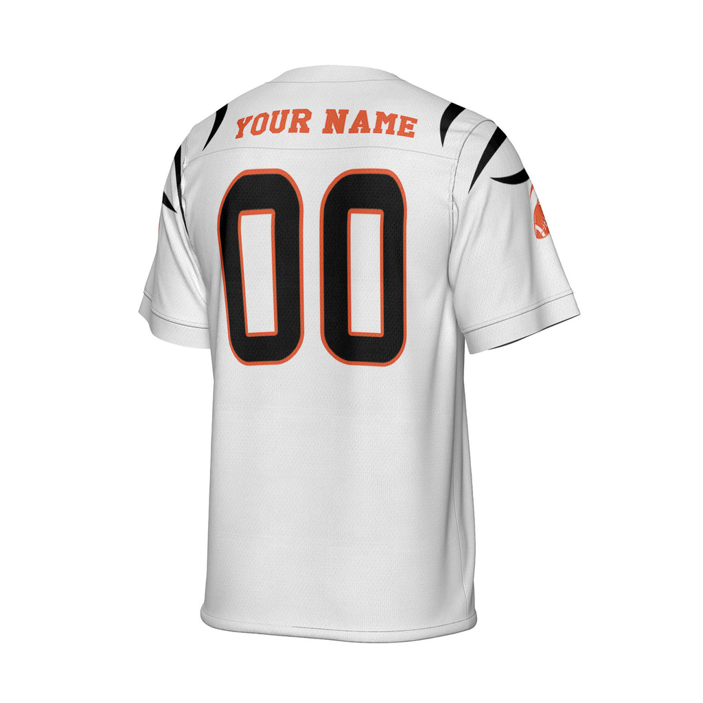 Custom-Famous-Team-Super-Star-Bengals-Sport-White-Football-Jersey--I3