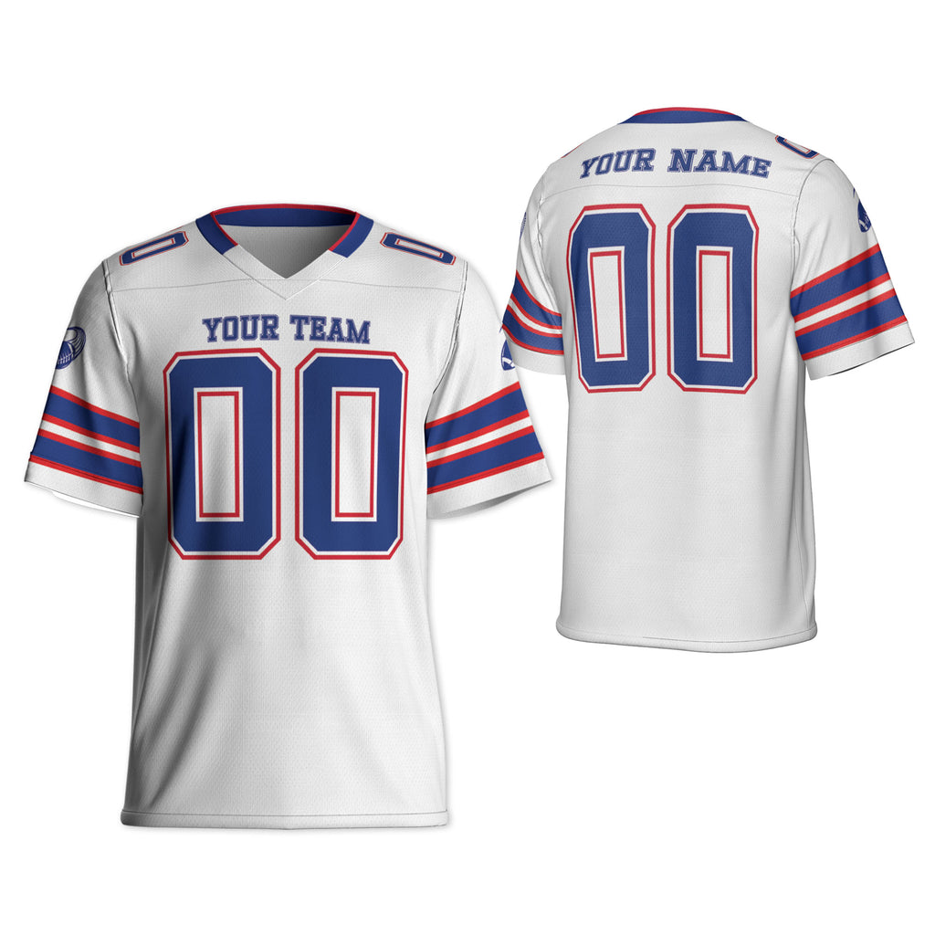 Custom-Famous-Team-Super-Star-Buffalo-Sport-White-Football-Jersey--I3