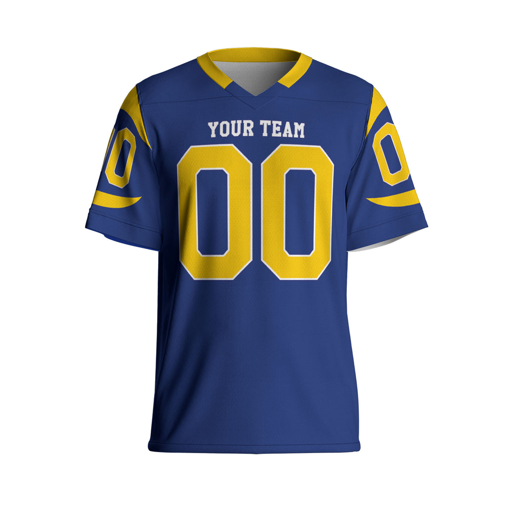 Custom-Famous-Team-Super-Star-Ram-Sport-Blue-Football-Jersey--I3