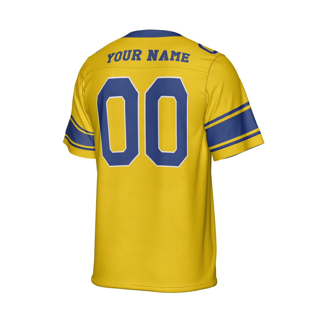 Custom-Famous-Team-Super-Star-Ram-Sport-Yellow-Football-Jersey--I3
