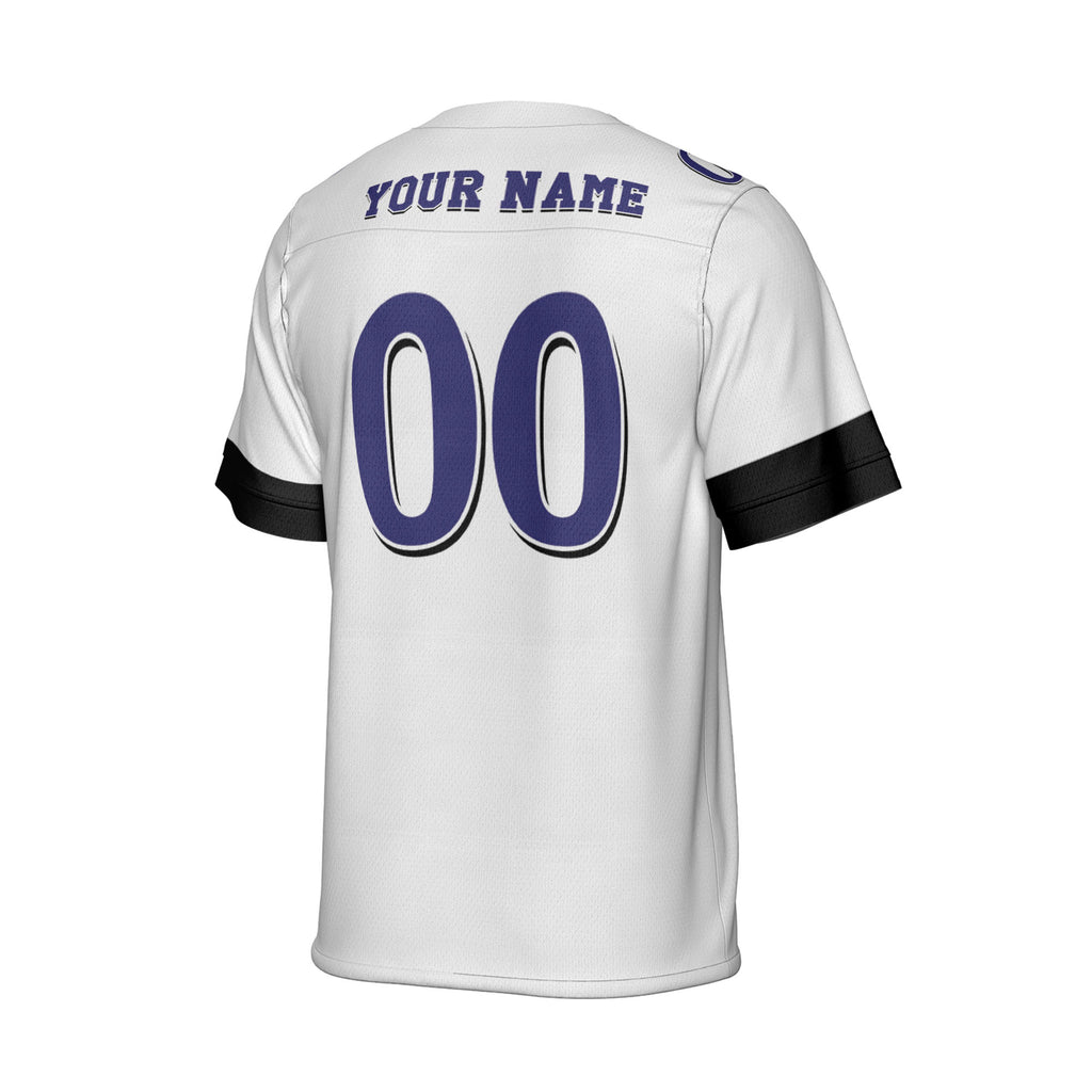 Custom-Famous-Team-Super-Star-Ravens-Sport-White-Football-Jersey--I3