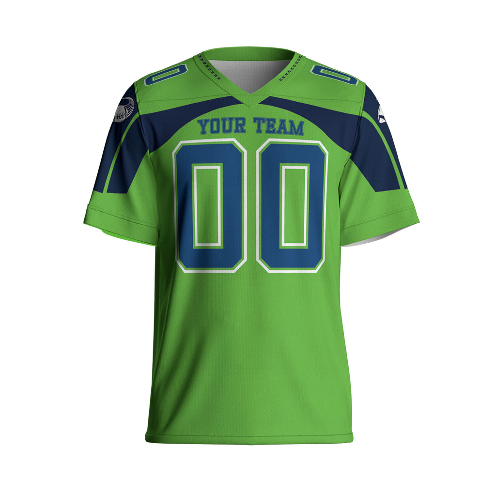 Custom-Famous-Team-Super-Star-Seahawk-Sport-Green-Football-Jersey-I3