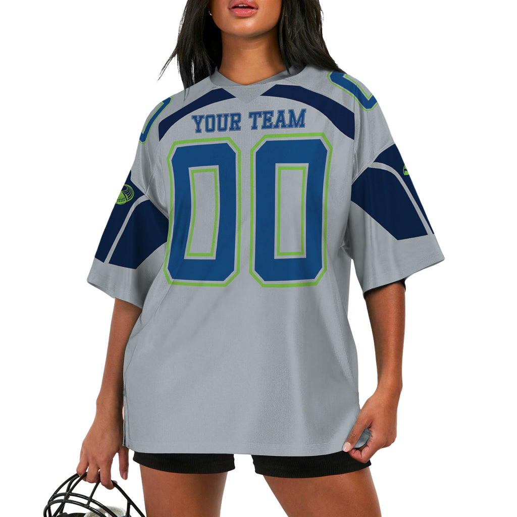 Custom-Famous-Team-Super-Star-Seahawk-Sport-Grey-Football-Jersey-I3