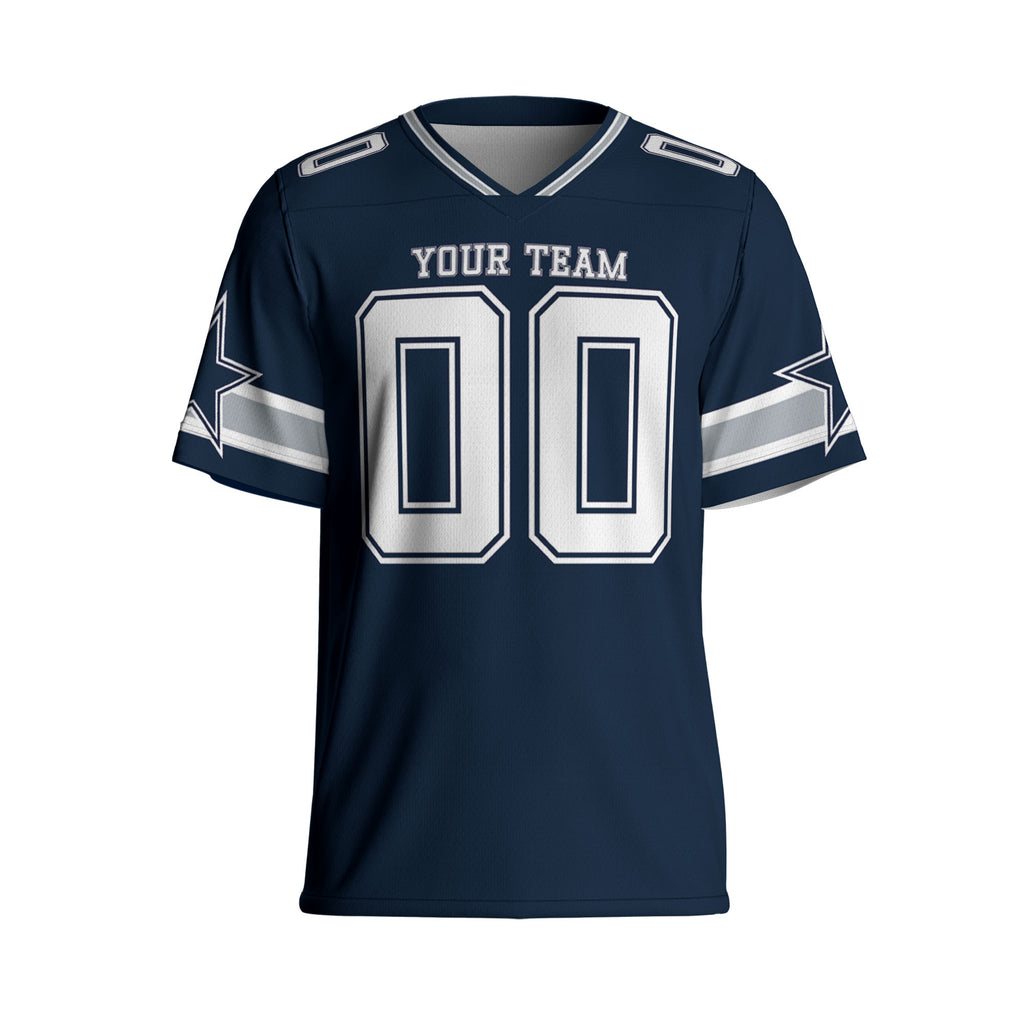 Custom-Famous-Team-Super-Star-Sport-Navy-Football-Jersey-I3
