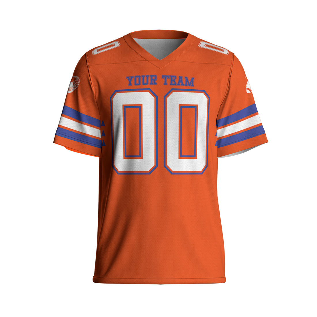 Custom-Famous-Team-Super-Star-Stallion-Sport-All-Orange-Football-Jersey-I3