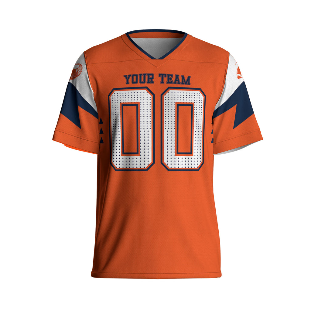 Custom-Famous-Team-Super-Star-Stallion-Sport-Orange-Football-Jersey-I3