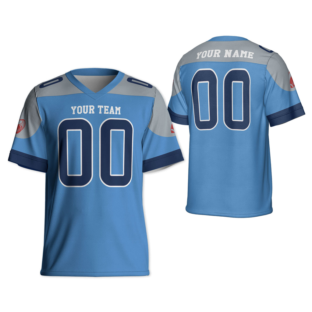 Custom-Famous-Team-Super-Star-Titans-All-Blue-Football-Jersey--I3